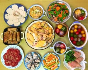 Bữa ăn trở thành một trải nghiệm thú vị.